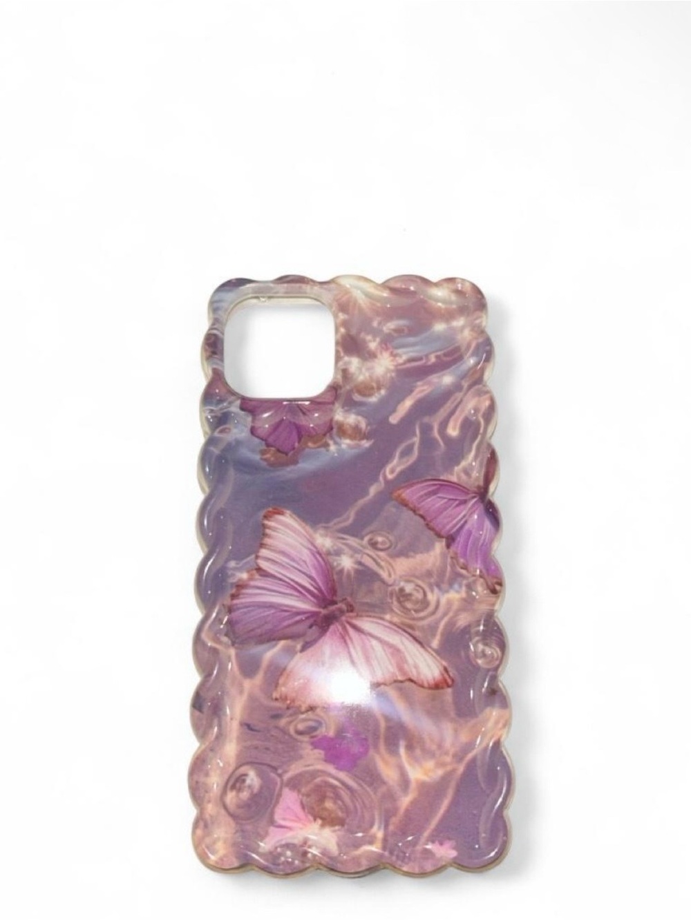 Purple Butterfly iPhone Case - Stylish Protective Cover - Picture 1 of 2